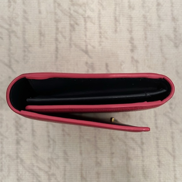 MCM three fold wallet with 4 large pockets, 13 card slots,  one zippered pocket - Picture 5 of 13